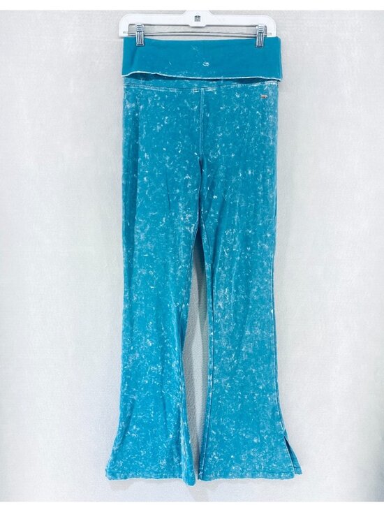Victoria's Secret Pants - PINK Victoria Secret Sweatpants Womens M Blue Cotton Blend Tie Dye Ultra Flare